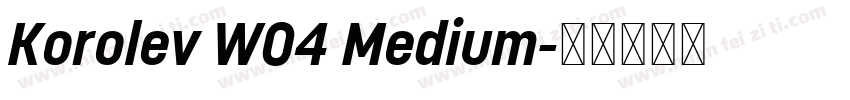 Korolev W04 Medium字体转换